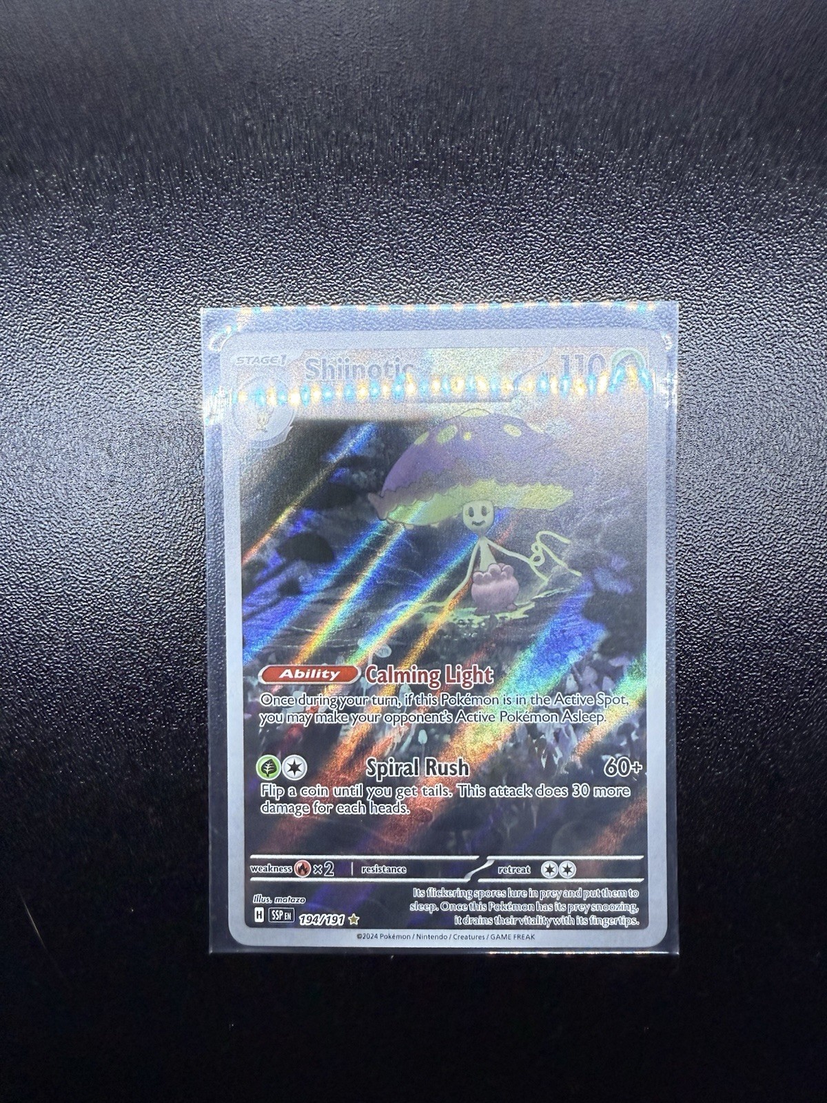 Shiinotic 194/191 Sv08: Surging Sparks Holo Illustration Rare NM