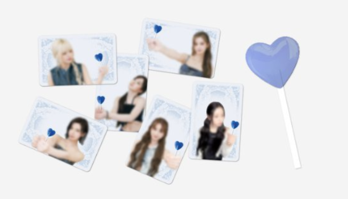 NMIXX PHOTOCARD BLUE VALENTINE LUCKY DRAW POB POP-UP STORE