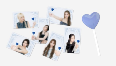 NMIXX PHOTOCARD BLUE VALENTINE LUCKY DRAW POB POP-UP STORE