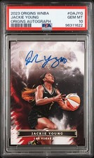2023 PANINI ORIGINS WNBA ORIGINS AUTOS #OAJYG JACKIE YOUNG PSA 10