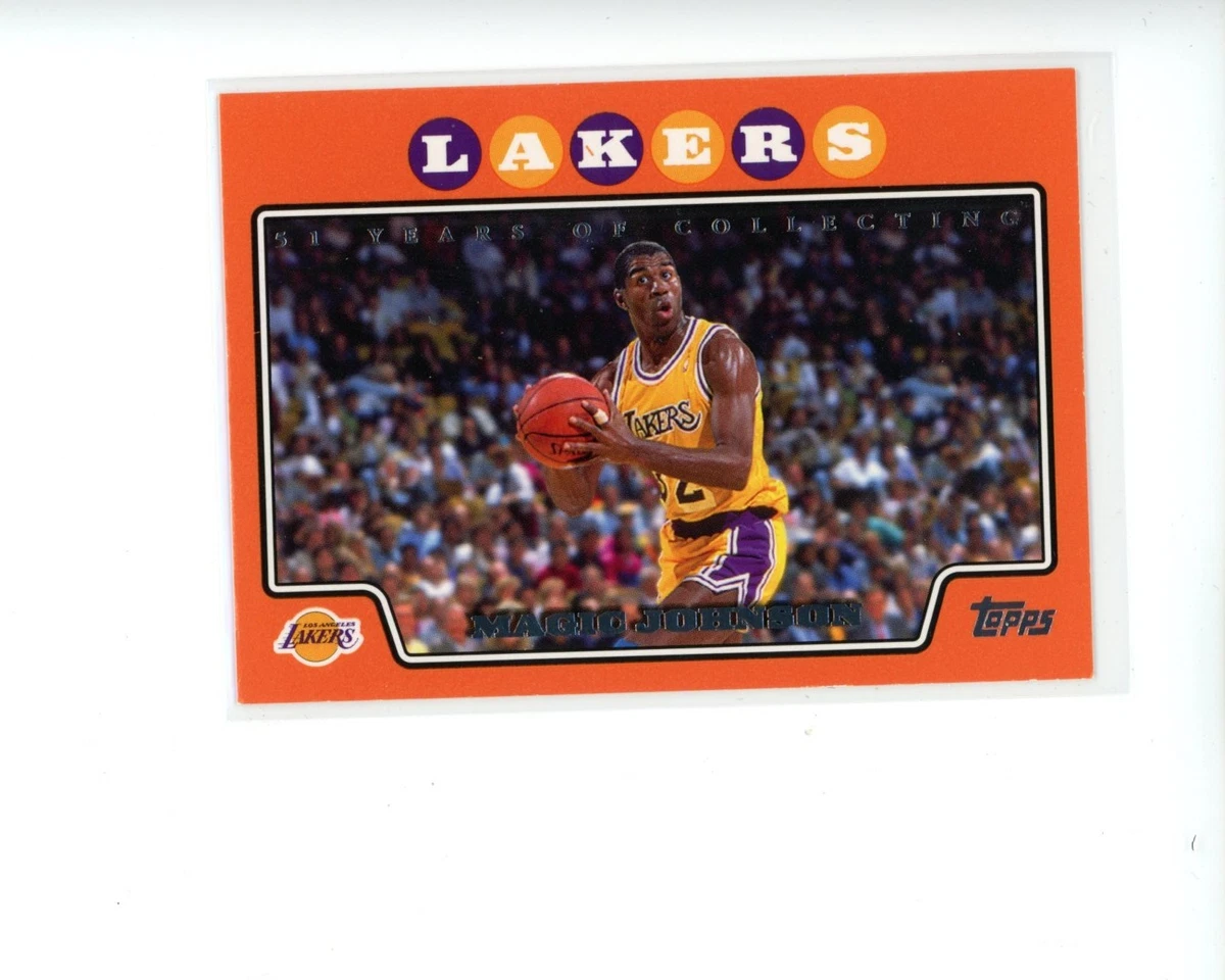 Topps Magic Johnson Basketball Serial Numbered Sports Trading