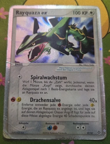 Pokemon Rayquaza ex EX Dragon 97/97 Poor