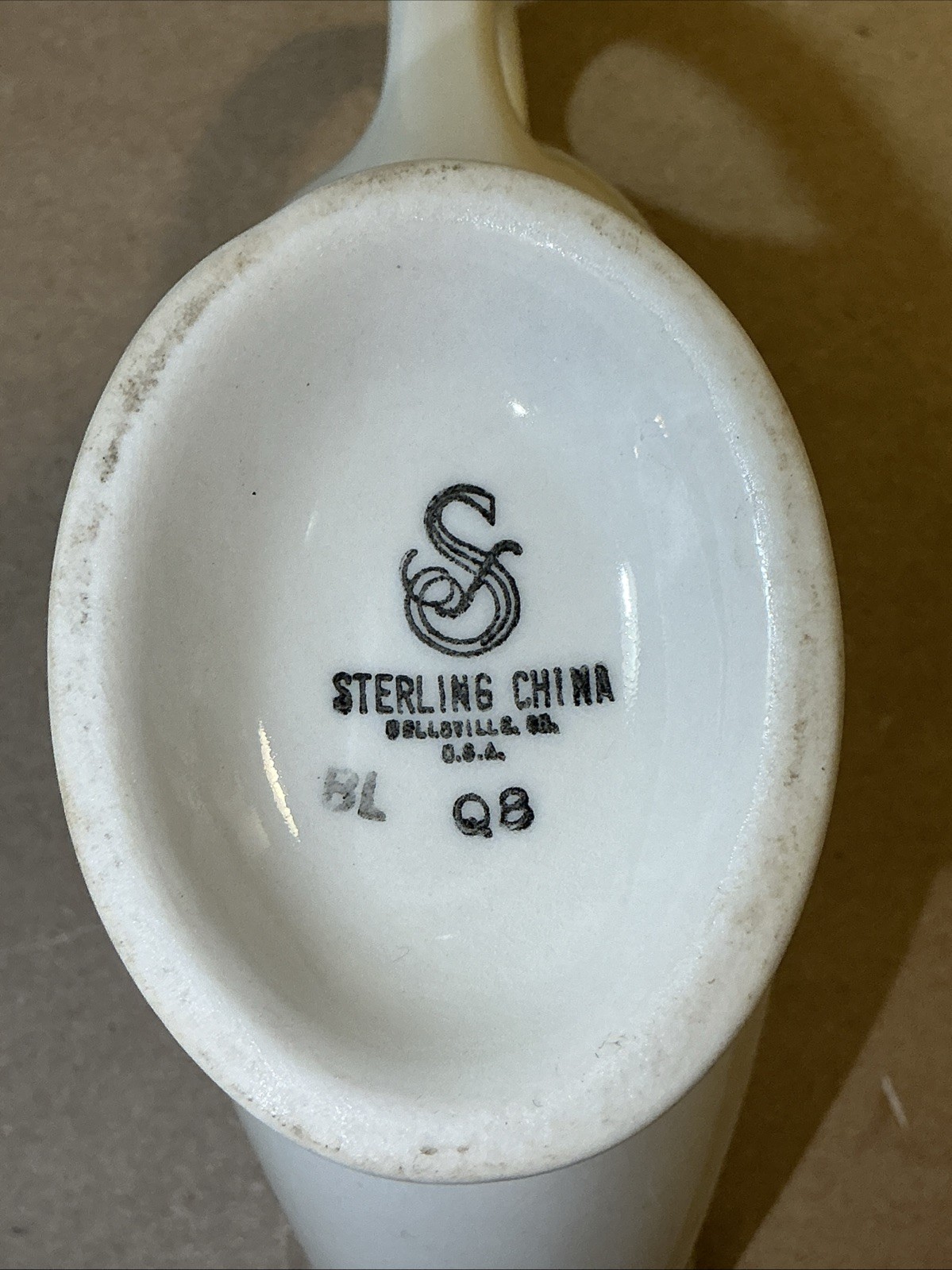 Vintage Sterling China Gravy Boat Hotel Del Coronado San Diego CA INV-B4G20