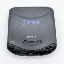 Sony D-145 Discman Vintage CD Walkman Black Classic 1995 Tested Working Japan