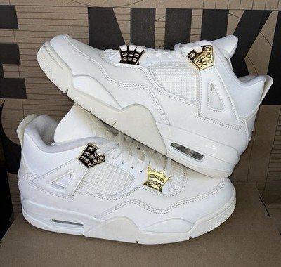 Size 10 - Air Jordan 4 Retro Metallic Gold W for sale online | eBay