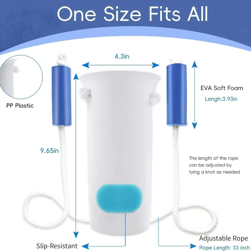 Dispositivo de asistencia para tirar Donner deslizante de medias fácil encendido y apagado de ayuda para calcetín sin flexión Foto 2 de 4