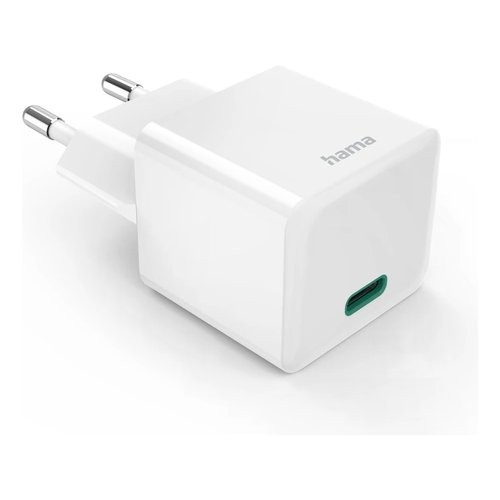 Hama Caricabatterie USB Type-C FAST CHARGER 30W Gan Power Delivery White