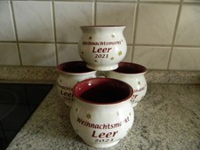 4x Becher Tasse Glühwein Grog Heißgetränk Punsch Winter Weihnachten Geschenk 