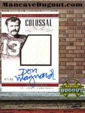 Don Maynard–2017 Panini National Treasures-Colossal Material Signatures 12–47/49