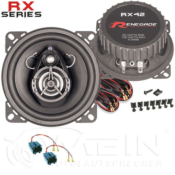 Renegade Auto Lautsprecher FüR Citroen Saxo 1996-2003 Heck Seite Koax 120W #AN5D-image