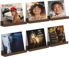 Vinyl Record Shelf Wall Mount 12 inch Album Record Holder Display Rack 6 Pack