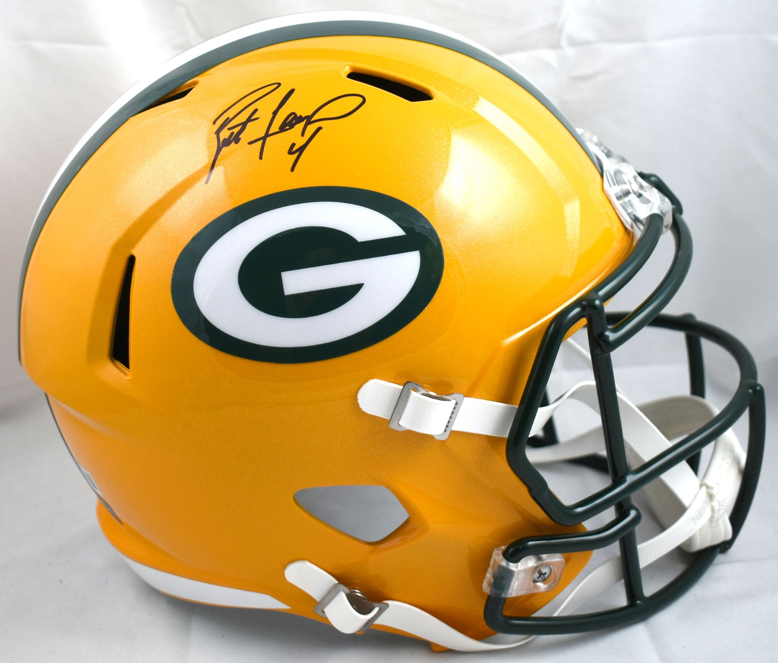 Brett Favre Autographed Signed Green Bay Packers F/S Speed Helmet- Beckett W Hologram *Black 