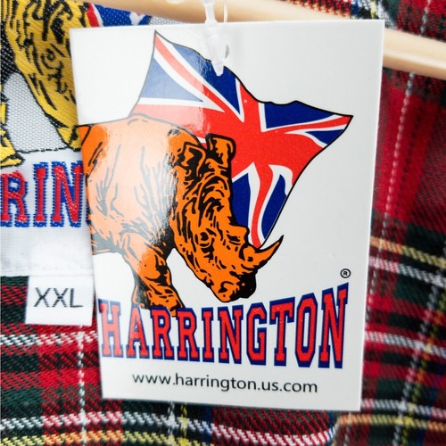 Chaqueta cortavientos Harrington forrada en franela borgoña para hombre XL capa de viaje - Imagen 7 de 15