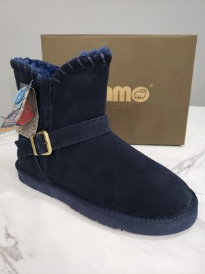 NEW SIZE 10 - NAVY BLUE Lamo Presley Boots Women's House Shoe Booties