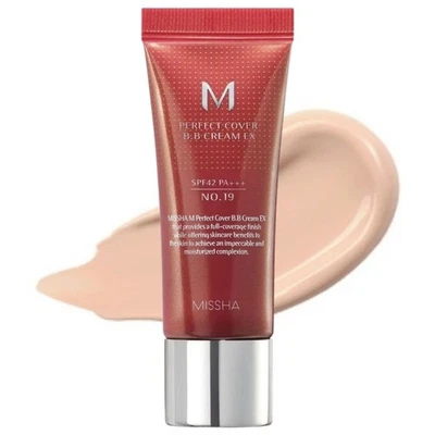 Missha M Perfect Cover Ex BB Cream mit SPF42 Farbton Nr.19 Cool Ivory, 20 ml