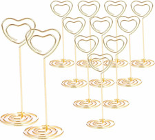 12Pcs Table Number Holders Metal, 3.35 Inch Place Card Stands for Wedding Center