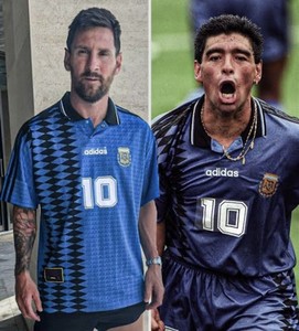 Argentina 10 Maradona 1994 Away Mens Jersey Sizes S Brand New with Tags