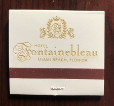 Hotel Fontainebleau Miami Beach, Florida Matchbook