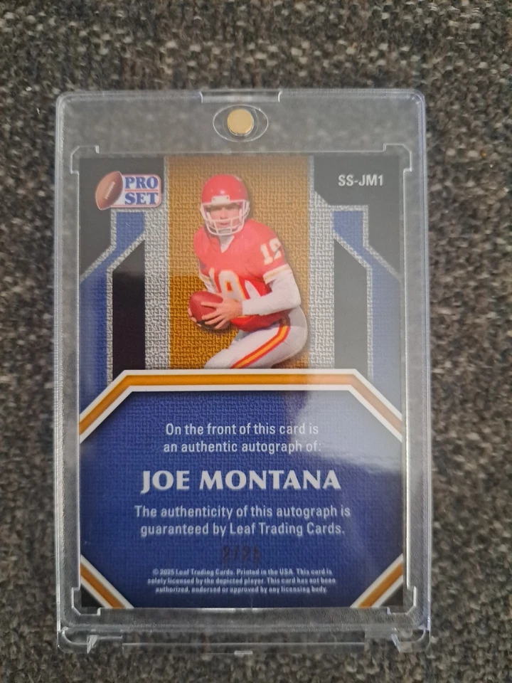 2025 Leaf Metal Joe Montana "N" SS-JM1 2/25 - Image 2 of 2