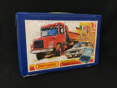 Matchbox 24 Car Vinyl Carry Case Vintage with 24 Mixed Vehicles