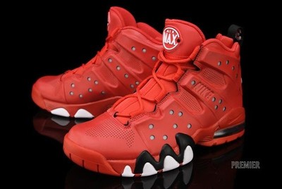 Men Nike Air Max Barkley 'Hyperfuse'-Action red-Black/White-Sz 11.5-2012 Edition