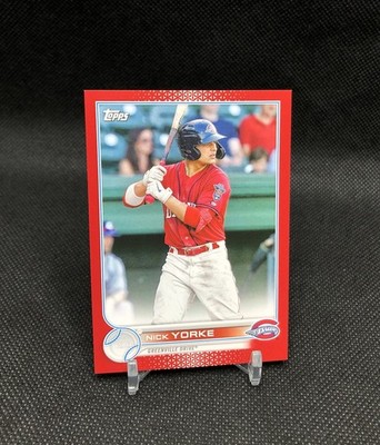 2022 Topps Pro Debut Nick Yorke /10 RED COLOR MATCH SSP Rookie Card No. PD-78  