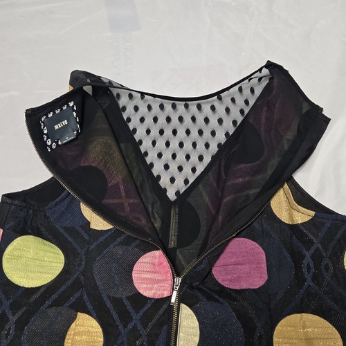 Anthropologie Maeve Tilde Shift Jacquard Dress Dots Sleeveless Size M - Picture 4 of 9
