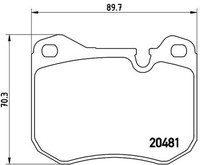 Bremsbelagsatz Scheibenbremse Prime Brembo P 65 002 FüR Porsche 928 924 944