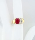 GENUINE 1.52 Cts RUBY & DIAMONDS RING 10k GOLD  -  Free Certificate Appraisal — photo 4