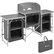 Campingküche faltbar Alu Küchenbox Campingschrank Faltschrank Windschutz Outdoor