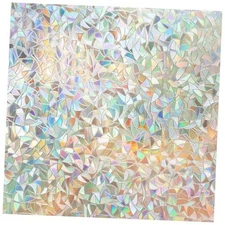  Window Privacy Film, Rainbow Window Film, Decorative 17.5" x 78.7" Clear