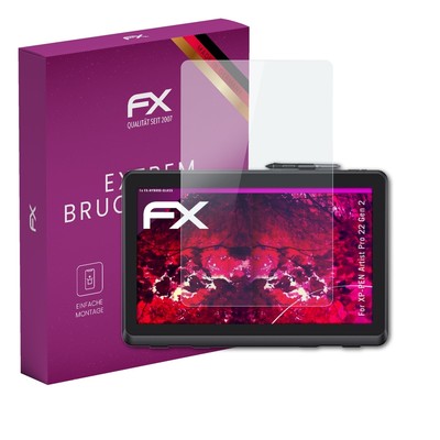 atFoliX Glasfolie für XP-PEN Artist Pro 22 Gen 2 Displayfolie 9H Schutzpanzer