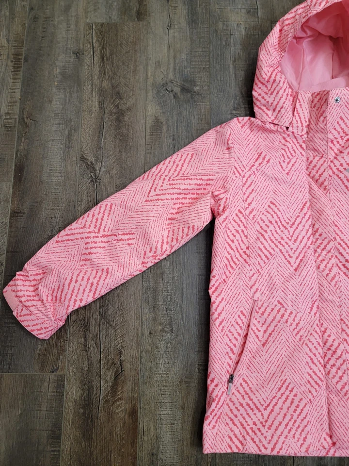 Chaqueta Columbia Bugaboo II Para Mujer Talla Pequeña Rosa Estampado Omni Tech Y2K Esquí Foto 4 de 4