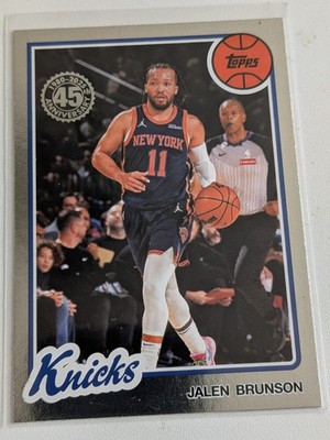 Topps Flagship 45th Anniversary Jalen Brunson Knicks 130