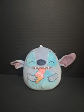 Squishmallows  Disney Stitch 8" Ice Cream Plush Toy Soft Cuddly Collectible