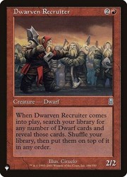 Dwarven Recruiter 186/350 The List