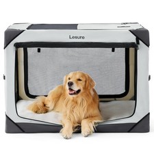 Lesure Collapsible Dog Crate - Portable Travel Kennel for Extra Large Dog, 4-...