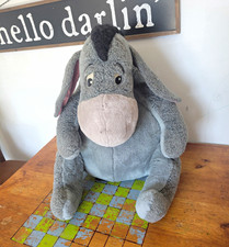 XL Vintage Jumbo Eeyore Walt Disney Plush Winnie The Pooh VTG 90  s Pale Pink ED