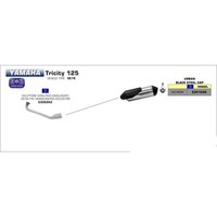 Arrow Urban Schalldampfer + Verteiler FUR Yamaha Tricity 125 14-16
