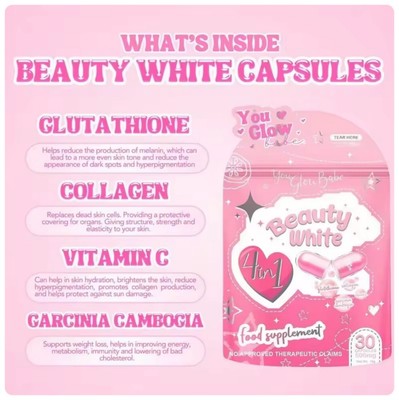 you glow babe glutathione review You Glow Babe Beauty White 4 in 1 Glutathione Capsules + Beauty White Soap