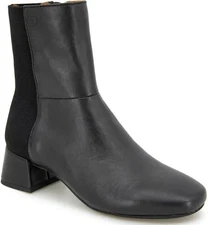 Gentle Souls By Kenneth Cole Eileen Black Leather  Side Zip Boots Size 8.5