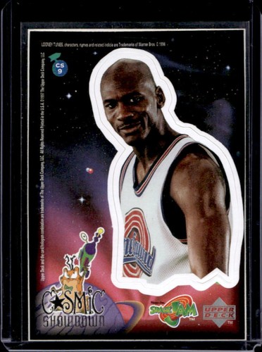 1997 Upper Deck Space Jam Michael Jordan Cosmic Showdown Stick Ons #CS9