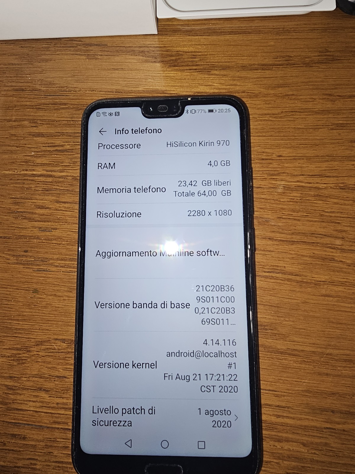 Smartphone Honor 10 - 64GB ROM - 4GB RAM - COL-L29 - NERO midnight Black USATO