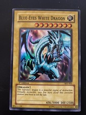 Blue-Eyes White Dragon - SKE-001 - Super Rare - 1st Ed EX - Yu-Gi-Oh!