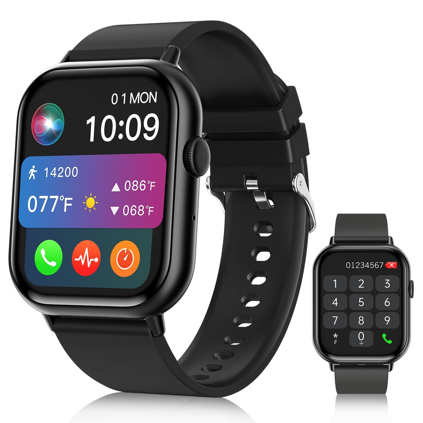 Smart Watches for Men Women with 2.01 HD Screen Call Fitness Tracker
