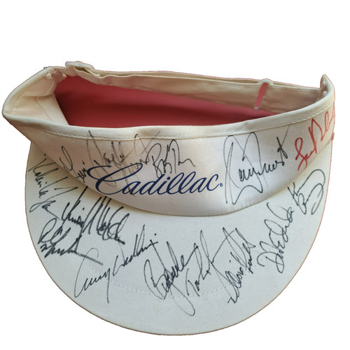 1999 MCI Classic SC Golf Visor Signed Payne Stewart Multi Player Autographs