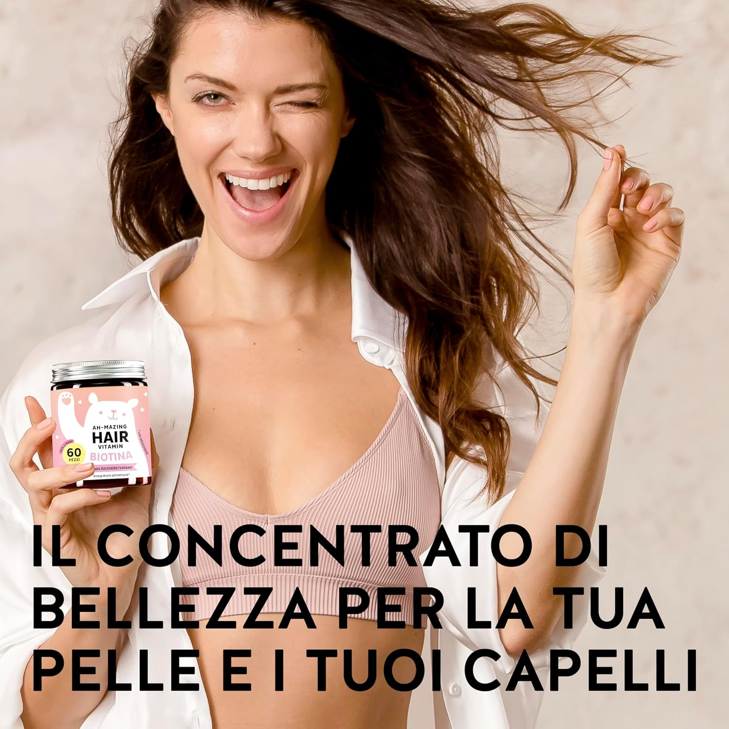 Caramelle Gommose Biotina Ah-Mazing Hair Vitamine Capelli Forti - 2