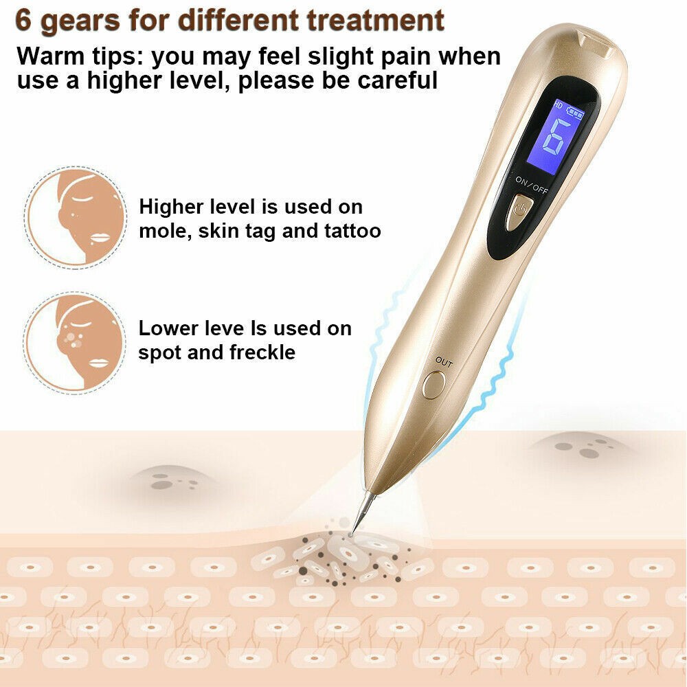 Electric Laser Plasma Pen Mole Removal Dark Spot Remover Skin Wart Tag Tattoo
