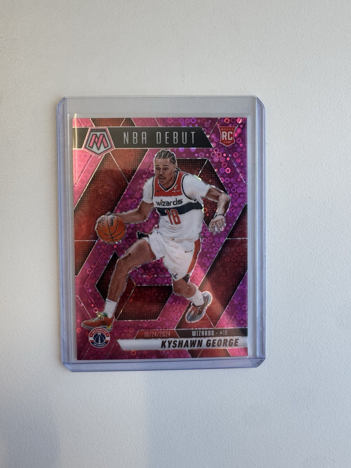 Kyshawn George 2024-25 Panini Mosaic NBA Debut RC /20