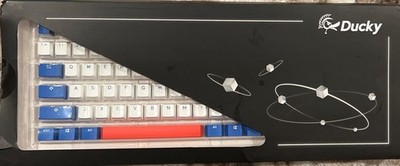 Ducky One USA Red White and Blue Keycaps 100% Keyboard Open Box